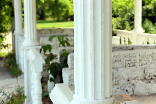 Ancient columns in Greek landscape — Stock Photo, Image