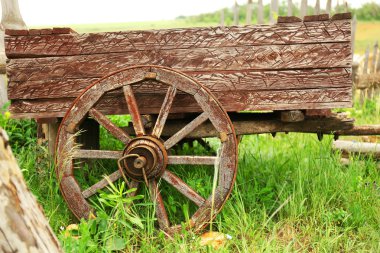 eski retro tekerlek üzerinde arabası, açık havada