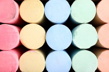 tebeşirler renk, yakın çekim