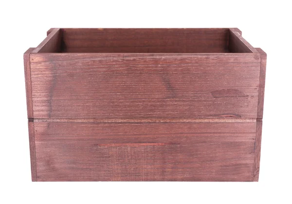 Cajón marrón aislado en blanco —  Fotos de Stock