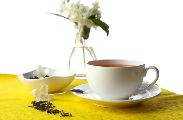 Jasmínový čaj na stole — Stock fotografie