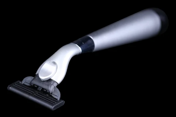 Shaving razor isolated on black — Stock Photo, Image