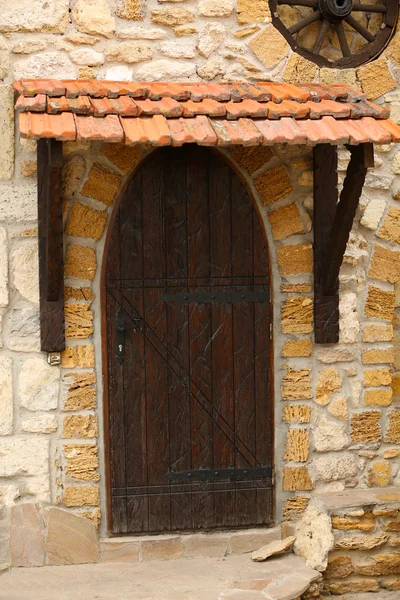 Porta retrò in legno — Foto Stock