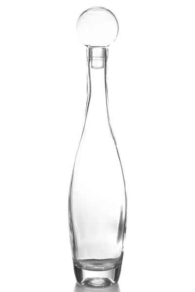 Декоративна пляшка, ізольована на білому — стокове фото