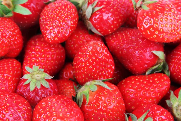 Ripe sweet strawberries  background — Stock Photo, Image