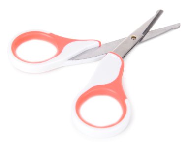 Bebek makas beyaz izole