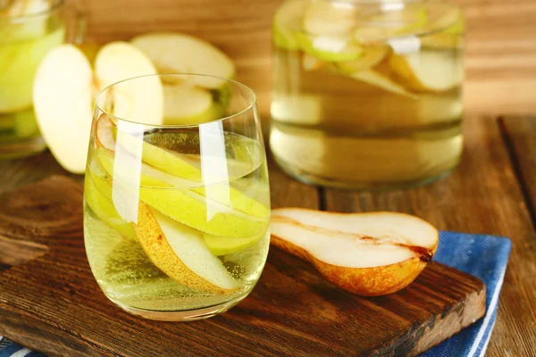 Sangria drink on wooden background — Stock Photo, Image