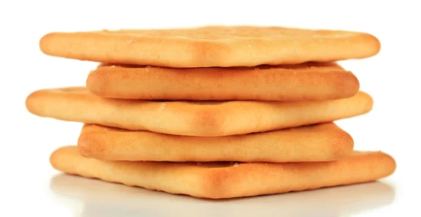 Deliciosas galletas aisladas en blanco — Foto de Stock