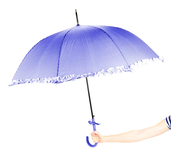 Color umbrella, isolated on white — Stock Photo, Image