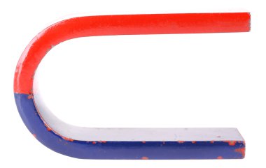 beyaz izole mıknatıs 