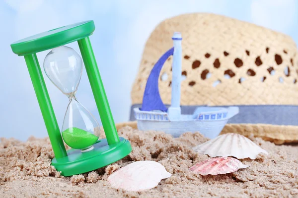 Přesýpací hodiny v písku — Stock fotografie