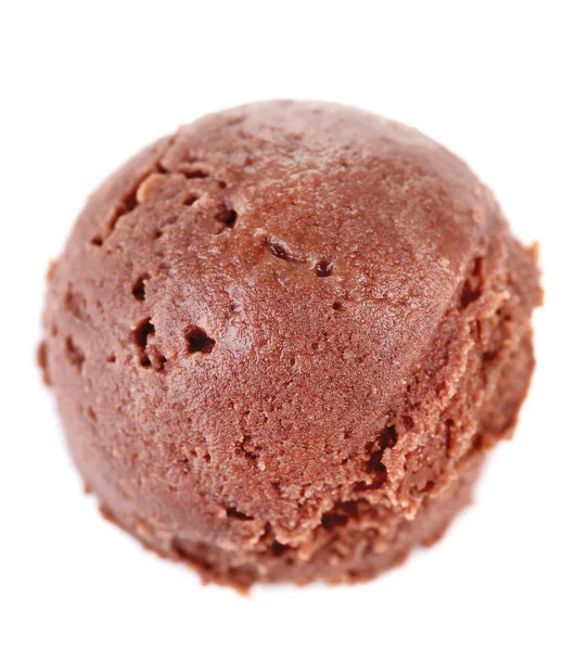 Glace au chocolat isolé sur blanc — Photo