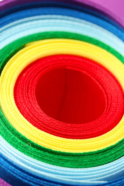 Bright silk ribbons, close up — Stock Photo, Image