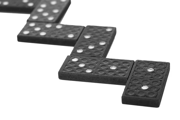 Dominoes isolated on white — Stock Photo, Image