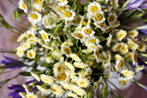 Bellissimi fiori selvatici sul tavolo — Foto Stock