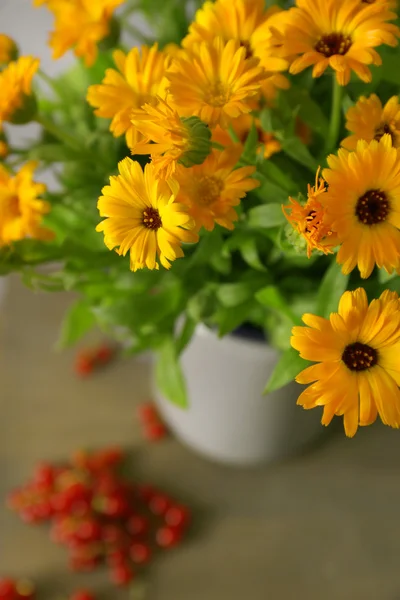 Schöne Blumen im heimischen Interieur — Stockfoto