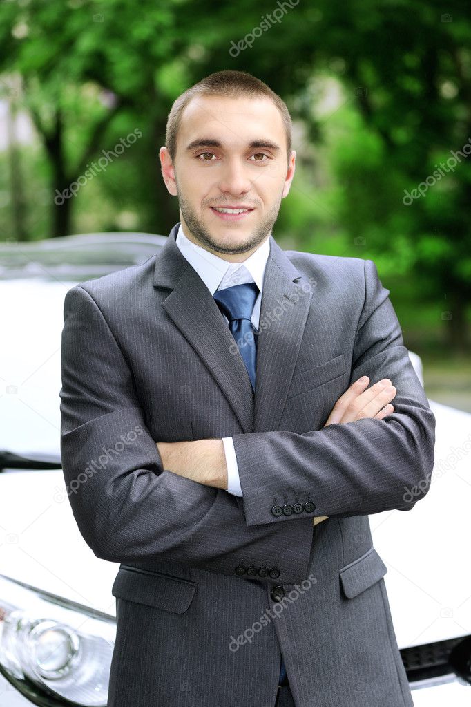 Man near car  
