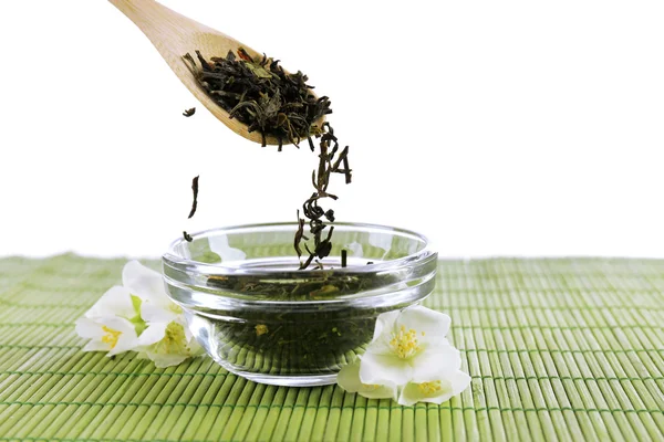 Jasmine tea on table — Stock Photo, Image