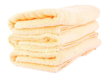 renkli havlu, beyaz izole