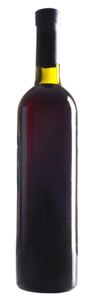 Flasche Wein isoliert auf weiß — Stockfoto