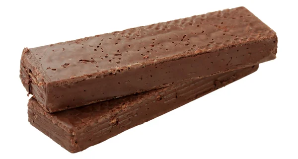 Dwa pyszne czekoladowe batony — Zdjęcie stockowe