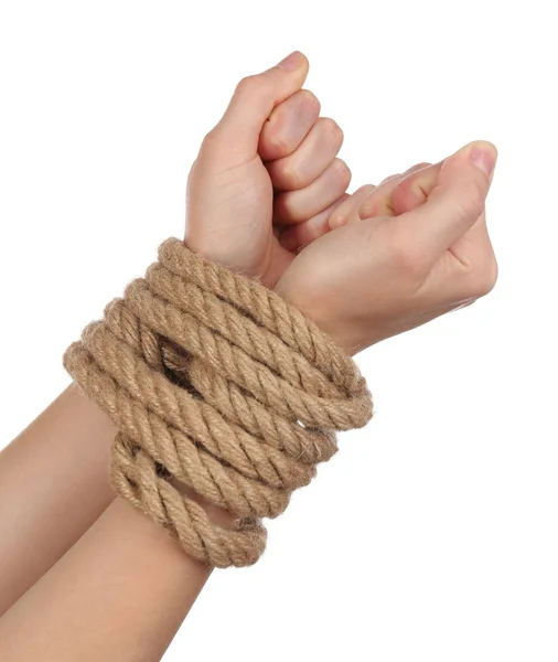 Tied hands — Stock Photo, Image