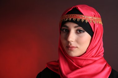 güzel Müslüman Arap kadın