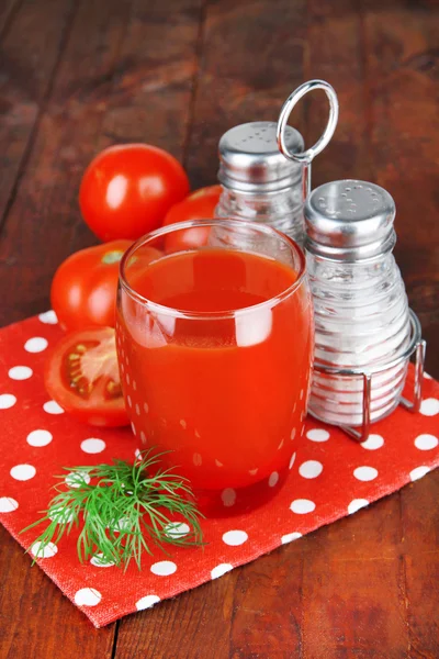 Succo di pomodoro in vetro — Foto Stock