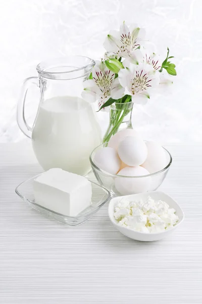 Tasty dairy products — Stock Photo, Image
