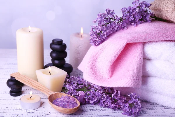 Sammansättning med spa-behandling — Stockfoto