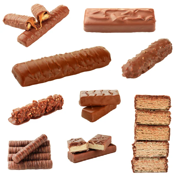 Collage de barras de chocolate — Foto de Stock