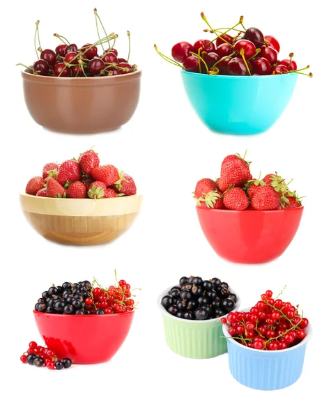 Collage of fresh berries — Stock Photo, Image