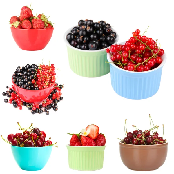 Collage of fresh berries — Stock Photo, Image