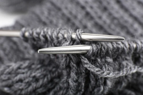 Knitting with spokes — Stock Photo, Image