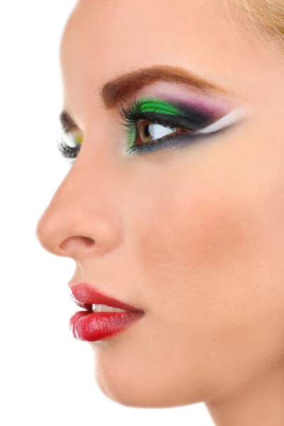 Beautiful woman with bright make-up Stock Picture