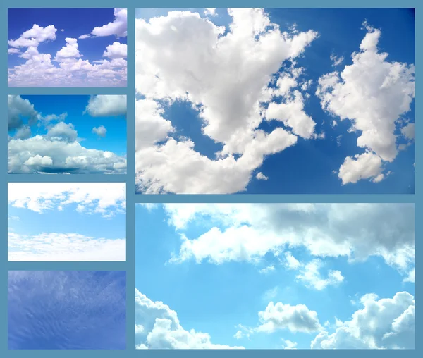 Collage cielo — Foto de Stock