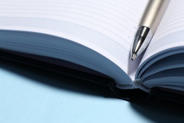 Açık kitap üzerine kalem