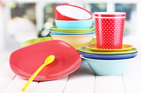 Colorful tableware — Stock Photo, Image