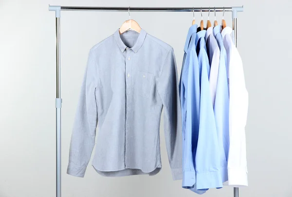 Office male clothes on hangers — Stock Photo, Image