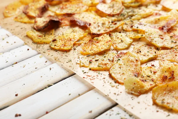 Patatas fritas caseras de cerca —  Fotos de Stock