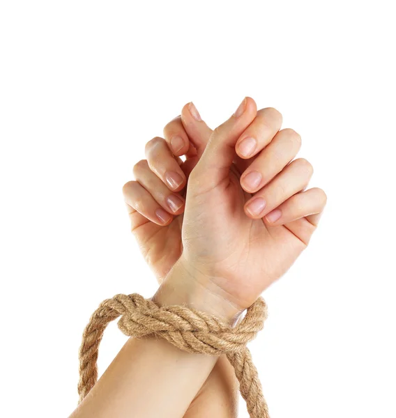 Tied hands — Stock Photo, Image