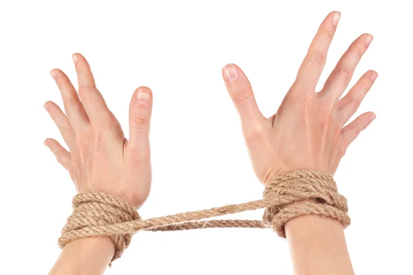 Tied hands — Stock Photo, Image