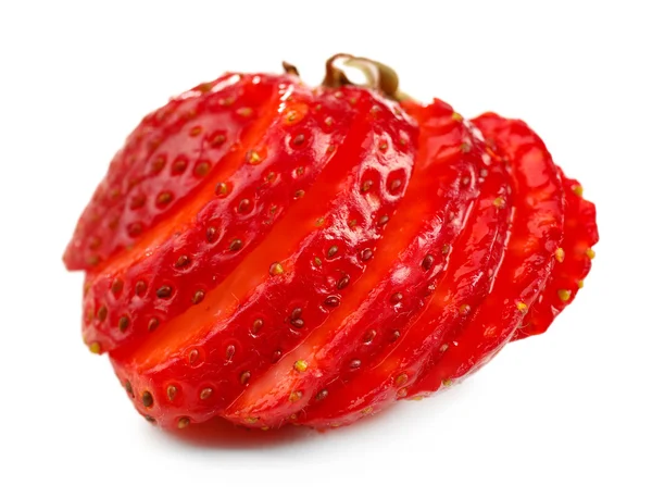 Röd mogen jordgubbe — Stockfoto