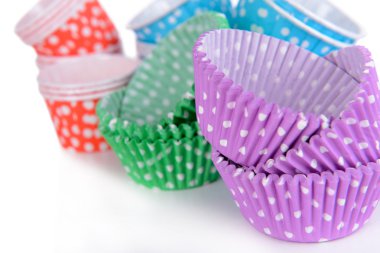 renkli cupcake Ambalaj kağıtları, yakın çekim