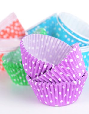 renkli cupcake Ambalaj kağıtları, yakın çekim