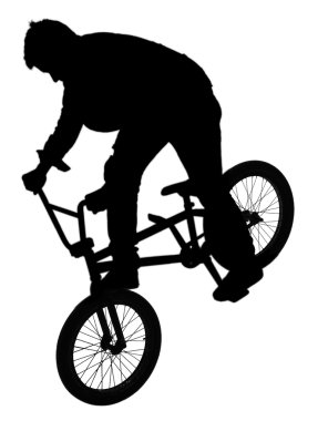 bmx bisiklet üzerinde genç çocuk