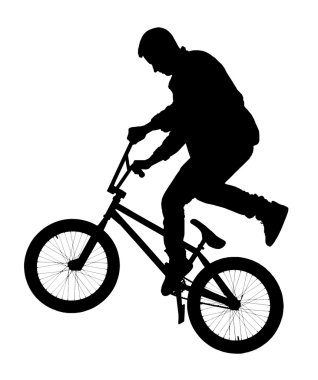 bmx bisiklet üzerinde genç çocuk