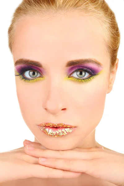 Vrouw met lichte make-up — Stockfoto