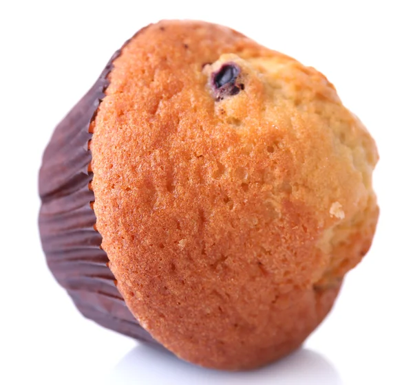 Blueberry muffin geïsoleerd op wit — Stockfoto