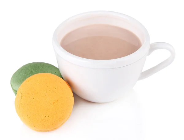 Cocoa drink and macaroni — Stock Photo, Image